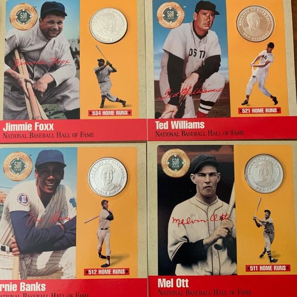 Hall of Fame Legends of Baseball 500HR .999 Silver Coin Set - Picture 4 of 7